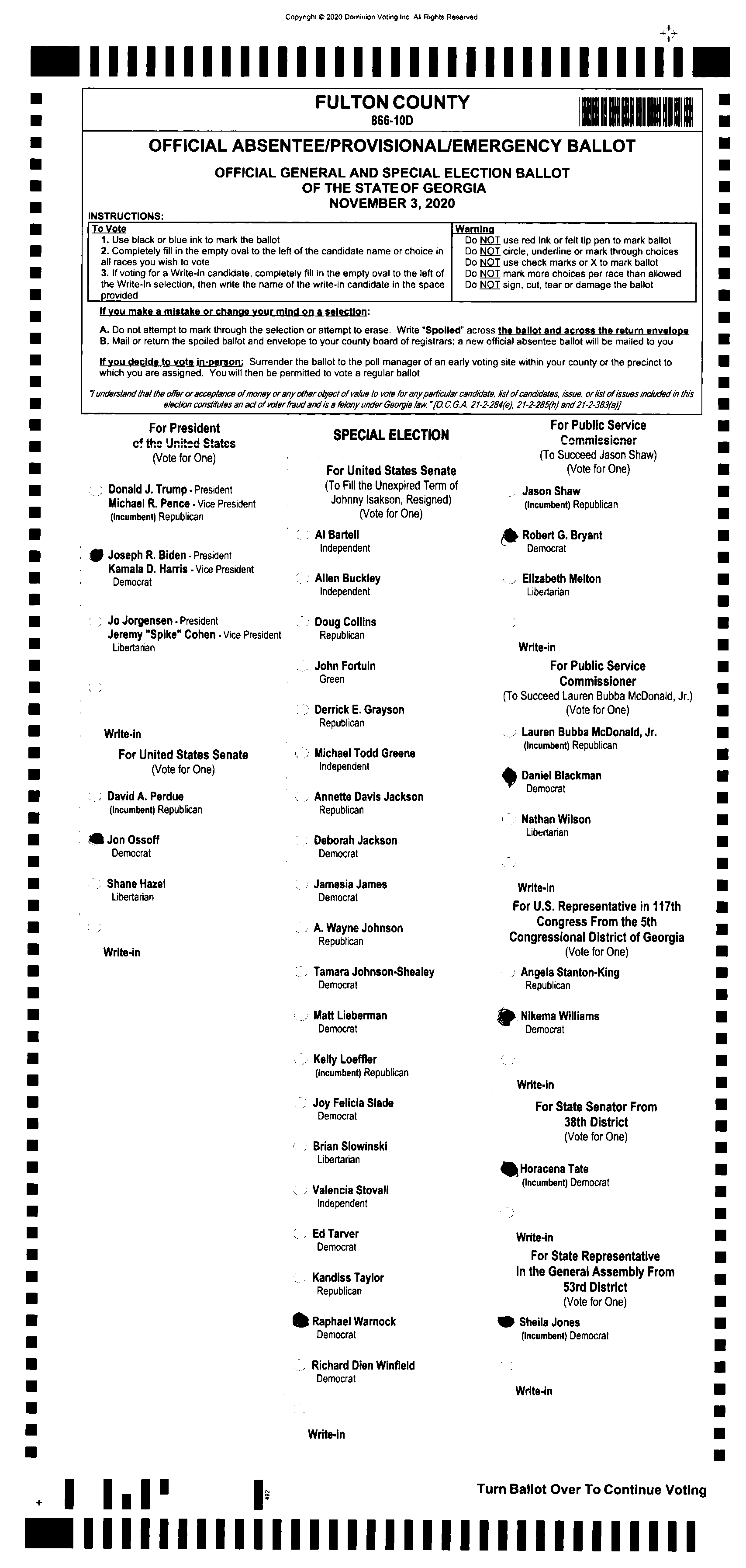 Doubled Ballot